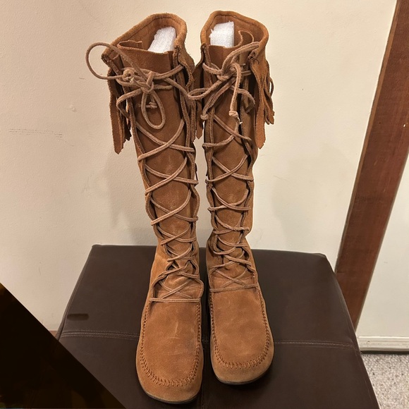 Something Else from Skechers Moccasin Boots Women’s Size 7.5 Leather - Picture 3 of 11